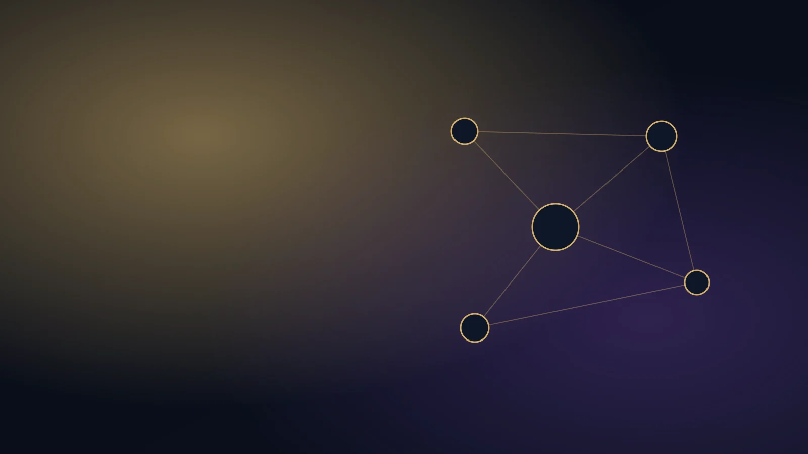 Abstract illustration: a network of connected nodes